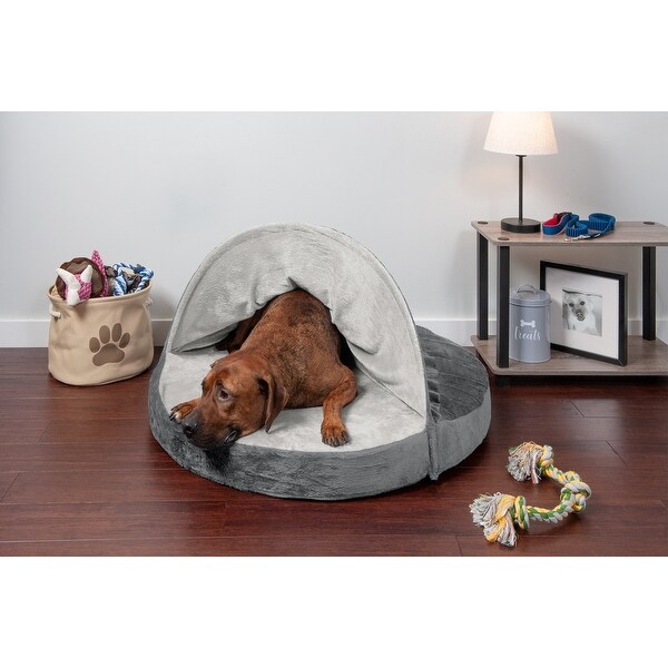 Furhaven snuggery pet bed store